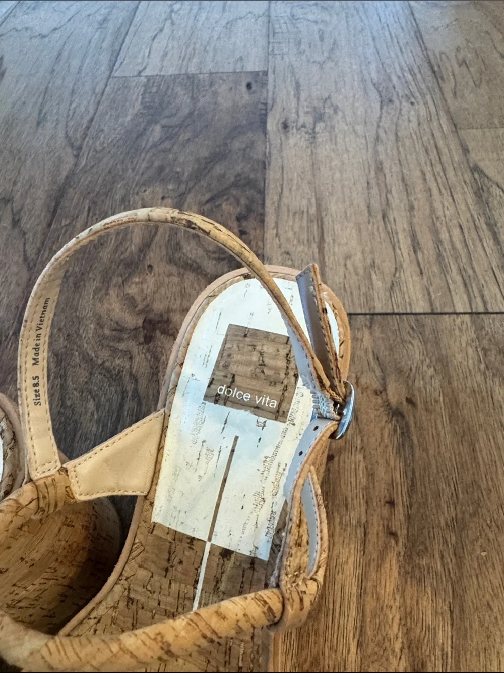 Dolce Vita Cork Platform Thong Sandals - Natural